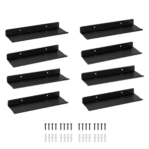 Wall Mounted Carbon Steel Hanging Shelves for Bathrooms Metal Display Shelf