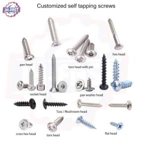 Quality 100% Inspection Stainless Steel 304 Self-Tapping Screws for Custom Customization wholesale