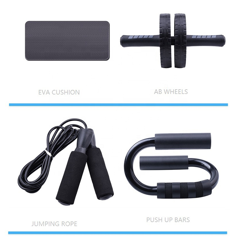 TPR 9cm Ab Wheel Roller Set Exercise