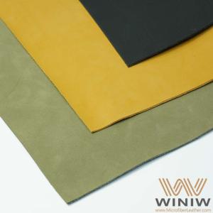 Quality High Quality Surface Finish Synthetic Microfiber Nubuck Leather Fabric wholesale