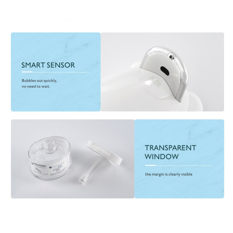 200ML Portable Liquid Soap Dispenser PETG 5CM Touchless Countertop