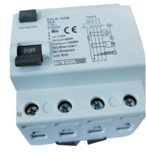 China DC 6mA 4P Residual Current Protection Device 50 / 60Hz Rated Frequency on sale