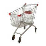 Metal Basket 125L European Shopping Trolley Grocery Cart Anti Theft