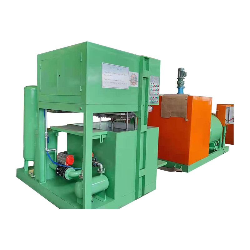 PLC Controlled Egg Tray Production Line Reciprocating And Rotary Forming 6 Seconds Per Cycle