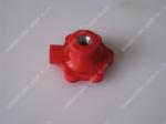 Speed Control Lever Knob Diesel Engine Parts Red Color Copper And Plastic