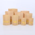 Moisture Proof Zipper PET 440g Kraft Paper Pouches