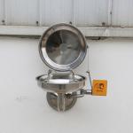 Wall-mounted type stainless steel cover eye washer, eye wash station, auto open