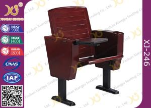 Quality Slim Metal Leg Church Hall Chairs with Strengthen Standing Foot Solid Wood wholesale