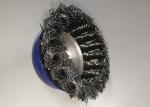 75MM OD Twist Knotted Wire Cup Brush Carbon Steel Wire Material With M10*1.5 Nut