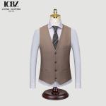 Solid Pattern Men's Suit Vest for Work Handsome Groomsmen's Dress