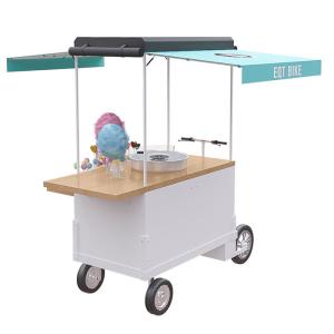 Quality Multipurpose Cotton Candy Bike , Food Vending Trailer Stainless Steel Body wholesale