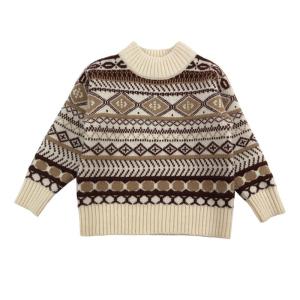 Quality Custom Designs 12 - 24 months 1 2 3 Years Kids Children's Knit Winter Thick Warm Cotton Clothing Clothes Toddler Boys Sweater wholesale