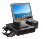 Convenience Store Point Of Sale Cash Register 400 CD/M2 With Built In Card