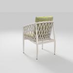 Aluminum Outdoor Rattan Dining Chairs with Cushion Graden Furniture