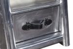 Genuine Leather Handle Vintage Antique Storage Trunk 1 Drawer Strong Canvas For