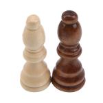 Children 70mm Vintage Wooden Chess Board Checker Set Entertainment Games