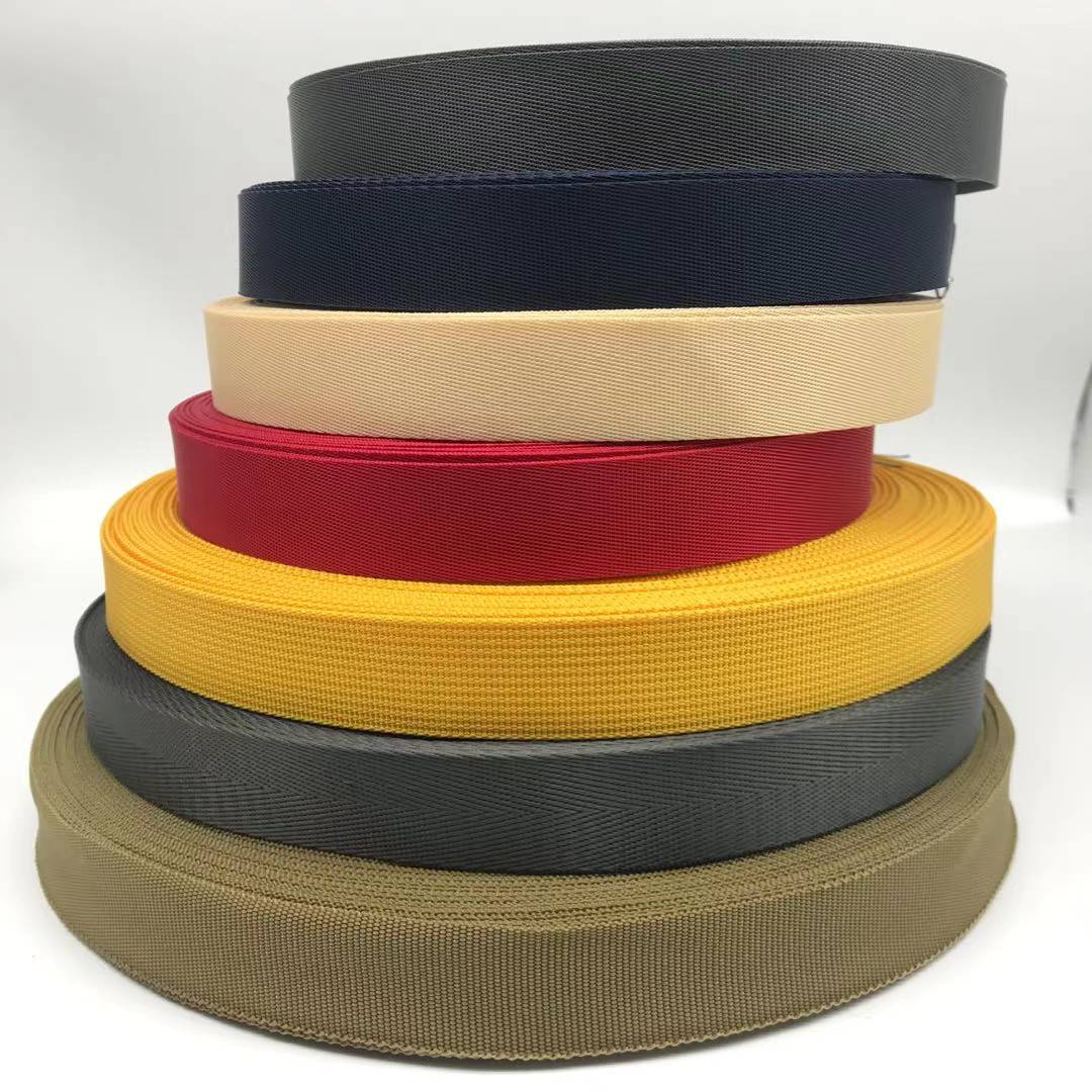 High Tenacity 1 Inch-2 Inch Woven Fabric Braided Cotton/Polyester/Polypropylene/PP/Nylon Webbing With logo