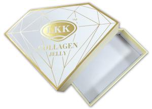 Quality Luxury Diamond Shape Cosmetics Gift Box / 8x8 Gift Box With Logo Stamping wholesale