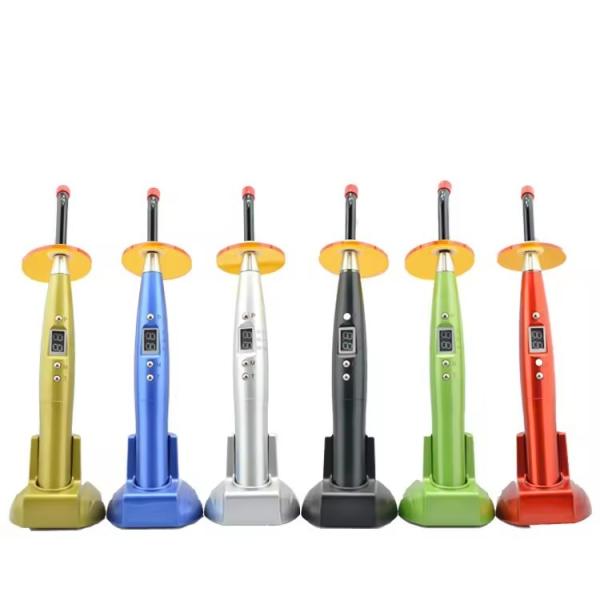 Dental Led Curing Light Plastic Body Colorful Design Cordless Dental Light Cure