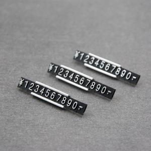 Quality Wear Resistant Jewelry Price Tagswith Holder Black / Transparent Color wholesale