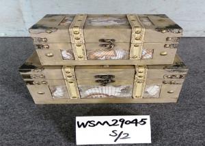 Quality WSM29045 30x21.5x16 multifunction Wooden Trunk Chest wholesale