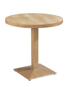 Quality YALEESON Popular Wood Imitation Table Tops with Die Casting Steel Base (size can be customized) wholesale