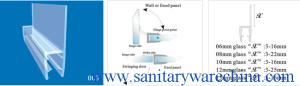 Quality Sealing Strips/waterproof strips/shower door seals/PVC Seal 003 wholesale