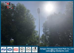 Quality Custom Shape Industrial Light Poles RAL Powder Coated For Highway Lighting wholesale