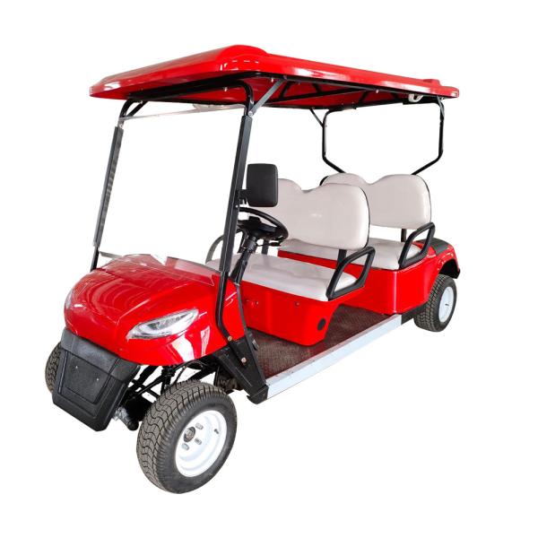 60V 100AH Lead-Acid Battery 3.5KW AC Motor 4 Wheels Electric Golf Cart 4-Seater