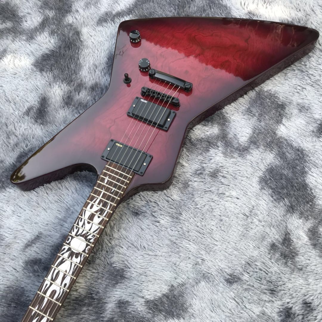 2020 Custom Rosewood Top Cover Maple Fingerboard Electric Guitar for Iban Logo and Headstock Can Be Customized