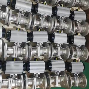 Quality Socket Weld Horizontal Pneumatic Air Actuator On Off Valve With Limit Switches wholesale