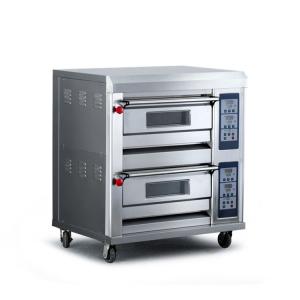 Quality Commercial Two Deck 4 Tray Bakery Oven Stainless Steel Material wholesale