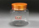 Metal Cover Thickened Transparent 89mm Food Grade Plastic Bottles