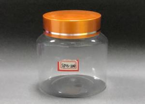 Quality Metal Cover Thickened Transparent 89mm Food Grade Plastic Bottles wholesale