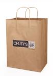 CMYK 50gsm To 200gsm Durable Kraft Paper Bags Flexo Printing