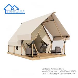 Quality Luxury Camping Hotel Tent Resort House Hotel With Bathroom Canvas Safari Tent wholesale