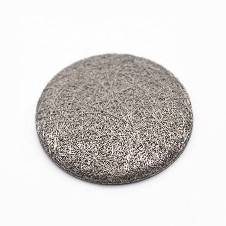 Excellent permeability , Hastelloy FeCrAl Nickel Liquid Filtration Sintered Fiber Felt
