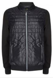 Stand Collar Mens Woven Jacket Pilling Resistant Waterproof 80g Polyester