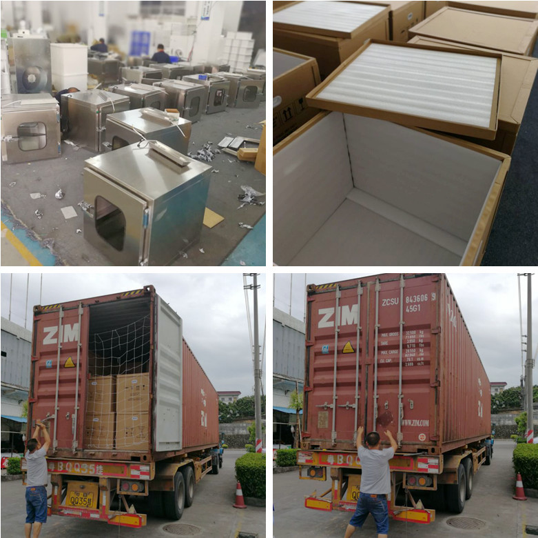 Stainless Steel 1000V 50Hz Mechanical Cleanroom Pass Box