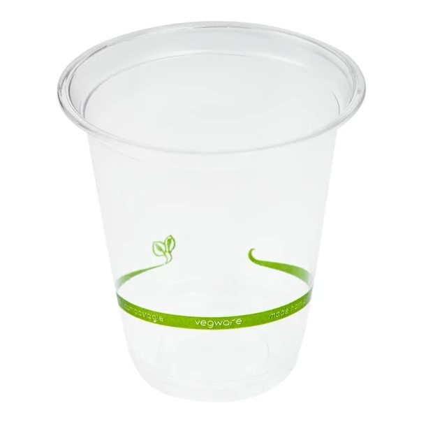 PLA Bio Compostable Clear Cups With Lids 16 Oz Drinking Milk Tea Cup