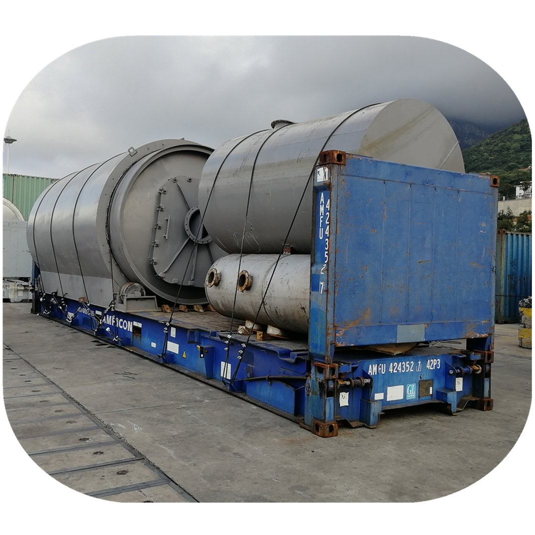 Heating Method Indirect Heating Pyrolysis Plastic Oil Refinery Distillation Plant