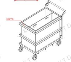 Quality Vertical Industrial Trolley With Wheels Aluminium Tube Water Wheel Trolley wholesale