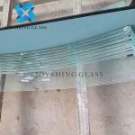 8mm Ultra Clear Curved Toughened Glass 5/16" Curved Tempered Glass