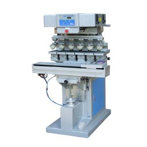 Quality air pressure semi-automatic six color pad printing machine with shuttle wholesale