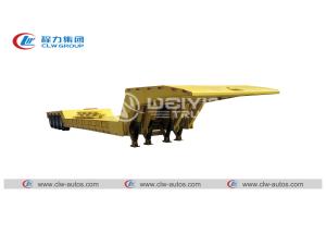Quality Heavy Duty Hydraulic Gooseneck Lowbed Flatbed Trailer 100tons wholesale