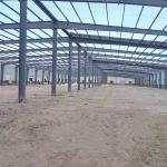 Easy Assembly Prefab Metal Building Construction , Painted Galvanized Steel