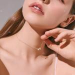 YASVITTI Personalized 925 Sterling Silver Heart Initial Necklace 18K Gold Plated