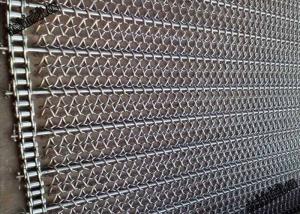 Quality Hygienic 300~2000mm Width SUS304 Weave Conveyor Belt wholesale