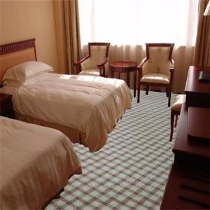 Quality Decorative Room Carpet Flooring Colorful Printed Grid Pattern Wilton Design wholesale