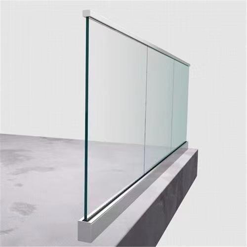 Cheap Balcony Frameless Glass Railing System Easy Installation Custom Glass Panel for sale